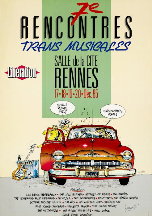 Affiche 1985 transmusicales rennes