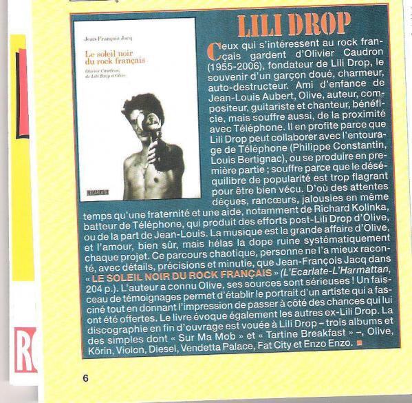 Jukebox magazine lili drop mars 2013