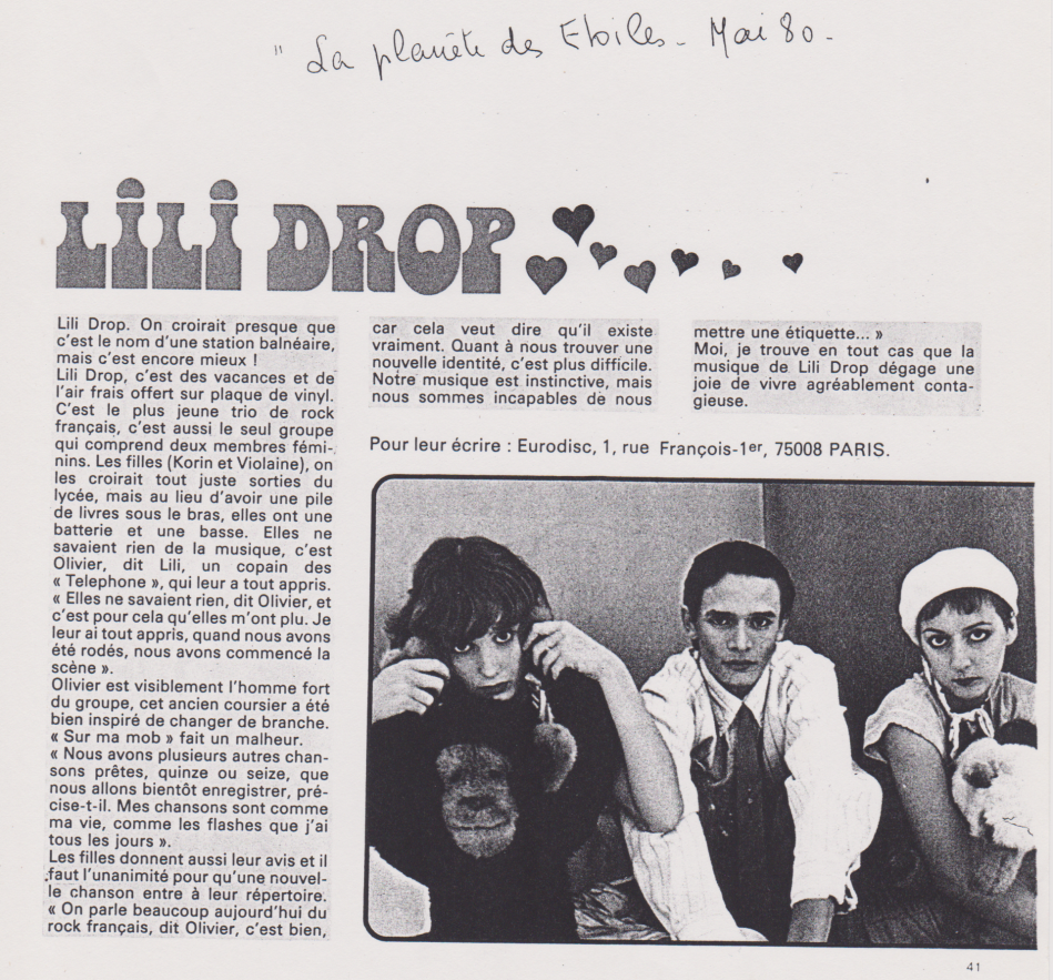 La planete des etoiles lili drop 1980