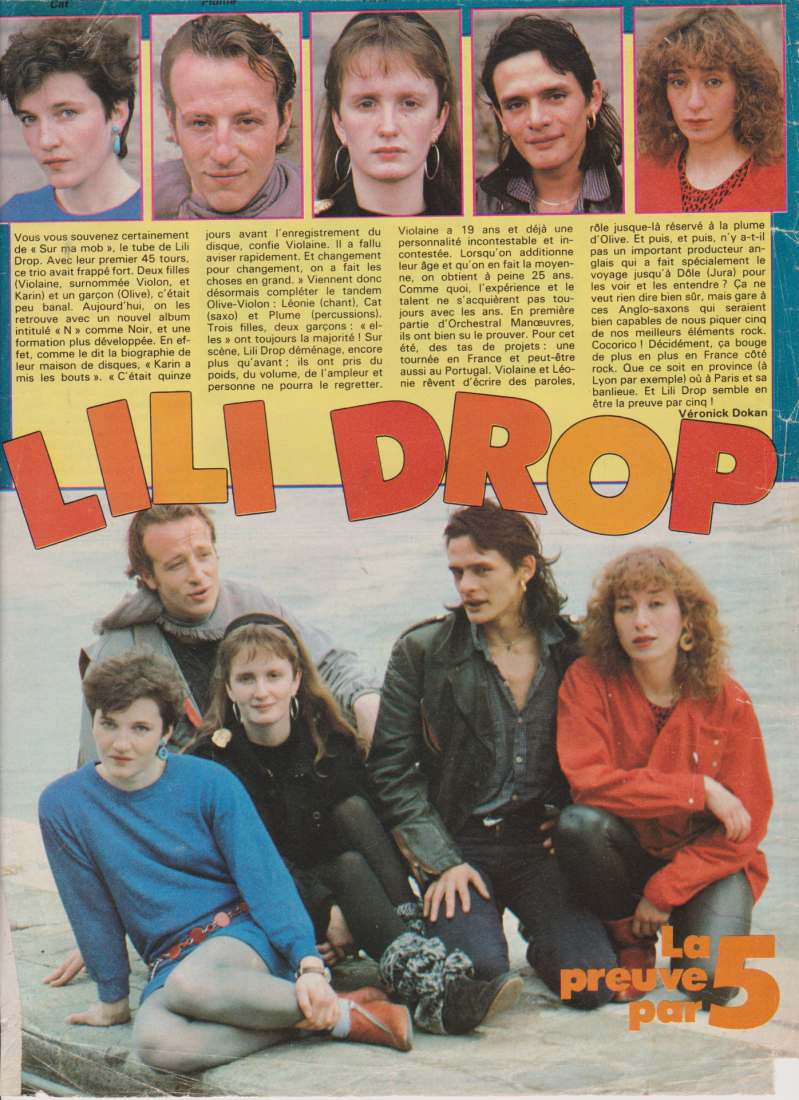 Lili drop ok magazine lili drop mai 1982