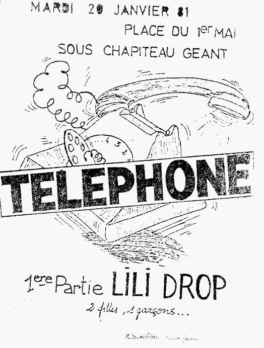 Lili drop telephone janvier 81