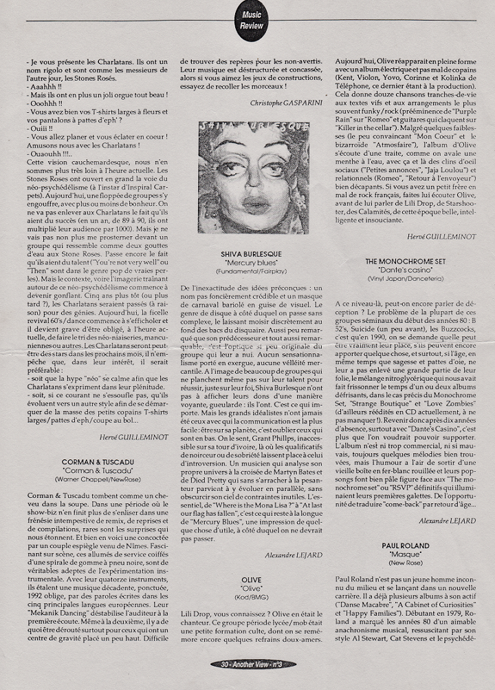 Music review olive 1990