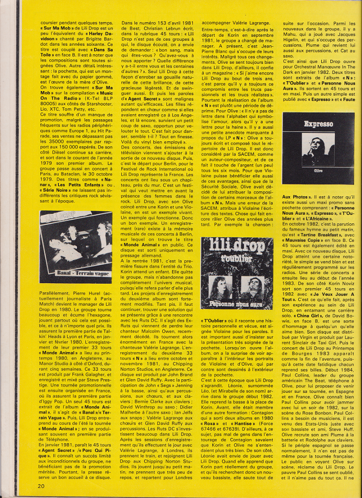 jukebox mag 1989 Lili Drop 1