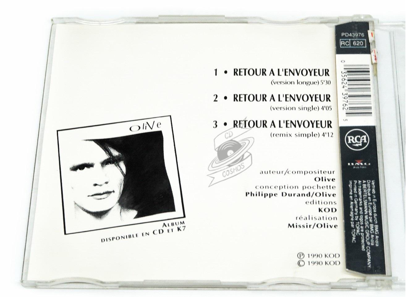 Olive retour a lenvoyeur cd maxi 1990