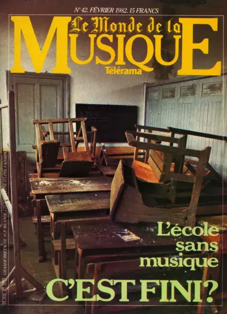 Revue magazine le monde de la musique n42 fevrier 1982