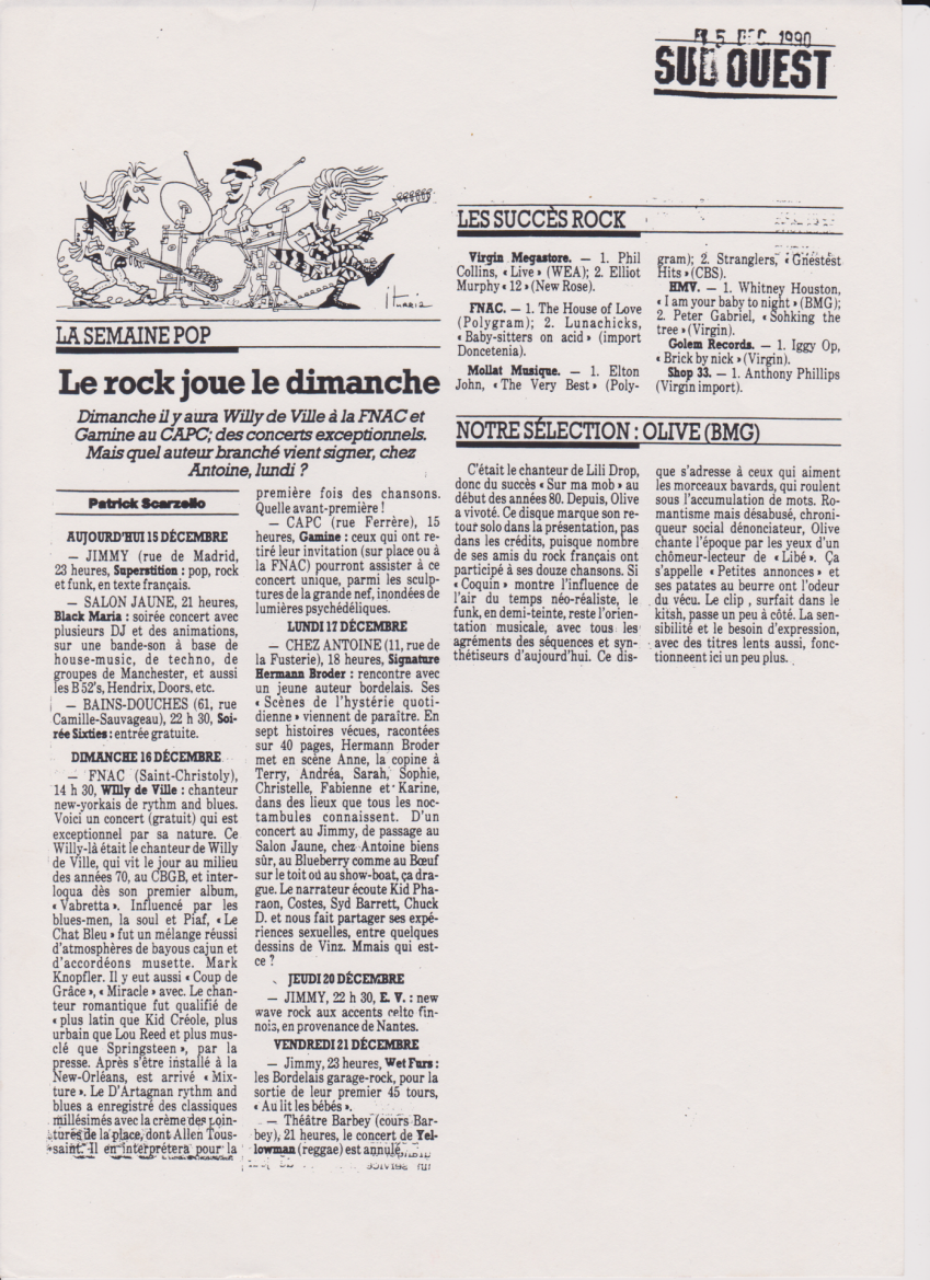 Sud ouest olive 1990