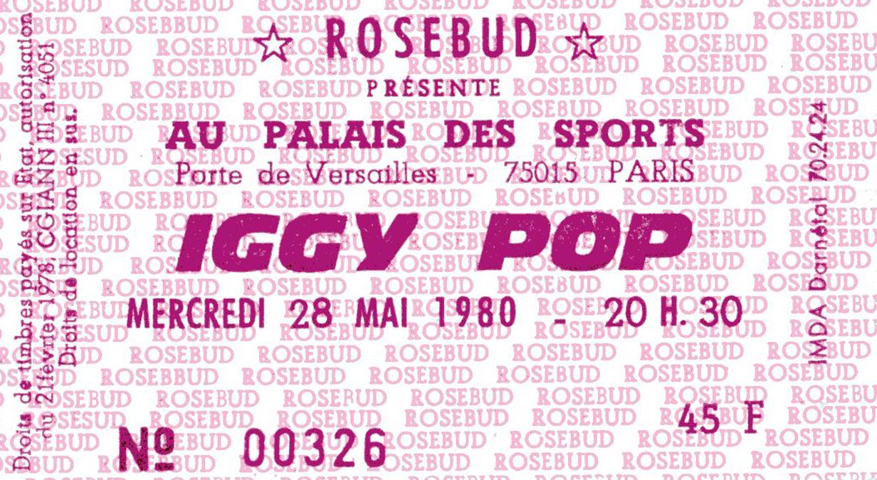 Ticket concert lili drop 1ere partie lili drop mai 1980