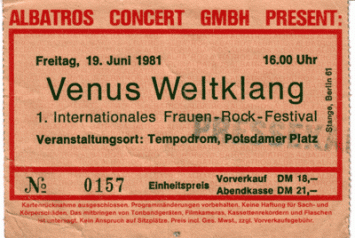 venus-weltklang-ticket lili drop berlin 1981